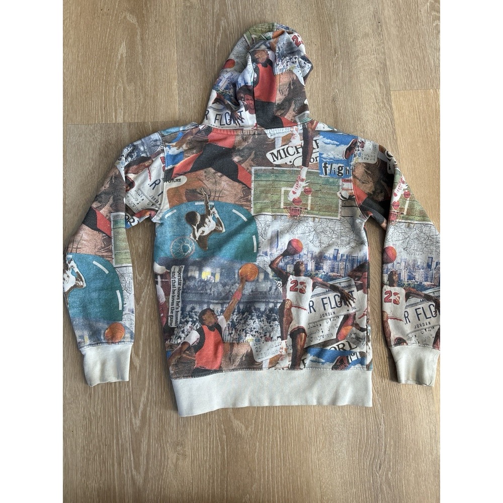 Nike Air Jordan Brooklyn Michael Jordan Graphic Printed Hoodie Youth Medium M